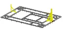 Bệ kéo nắn chìm sàn xe con 4500 x 7000mm