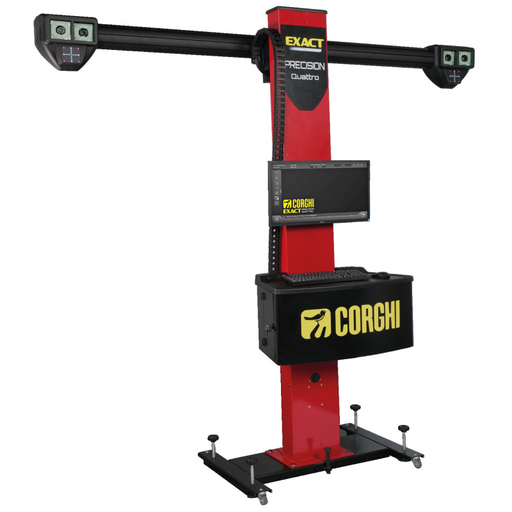 [COGI-EXACTPRECISIONQUATTRO] Thiết bị kiểm tra góc đặt bánh xe công nghệ 3D 4 camera nâng hạ tự động (màu đỏ)