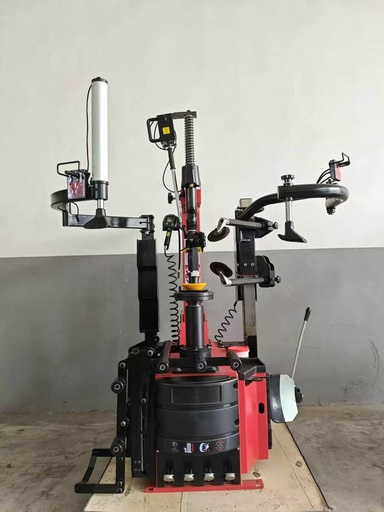 Tilt-back,Turntable-freeLeft & Right Assist Arm Tire Changer, power 1.5 kW (1 phase, red color RAL3002)